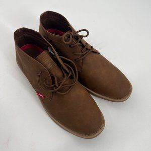 Levis Sonoma Wax NB 518815-DKTN Mens Brown Mid Top Lace Up Chukkas Boots Mens 10